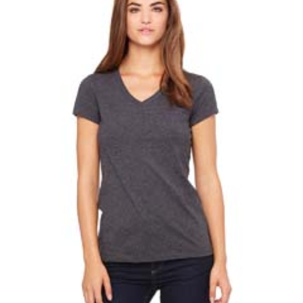 Ladies' Jersey Short-Sleeve V-Neck T-Shirt Thumbnail