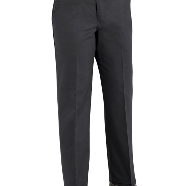 Women's Extended Sizes Plain Front Cotton Pants Thumbnail